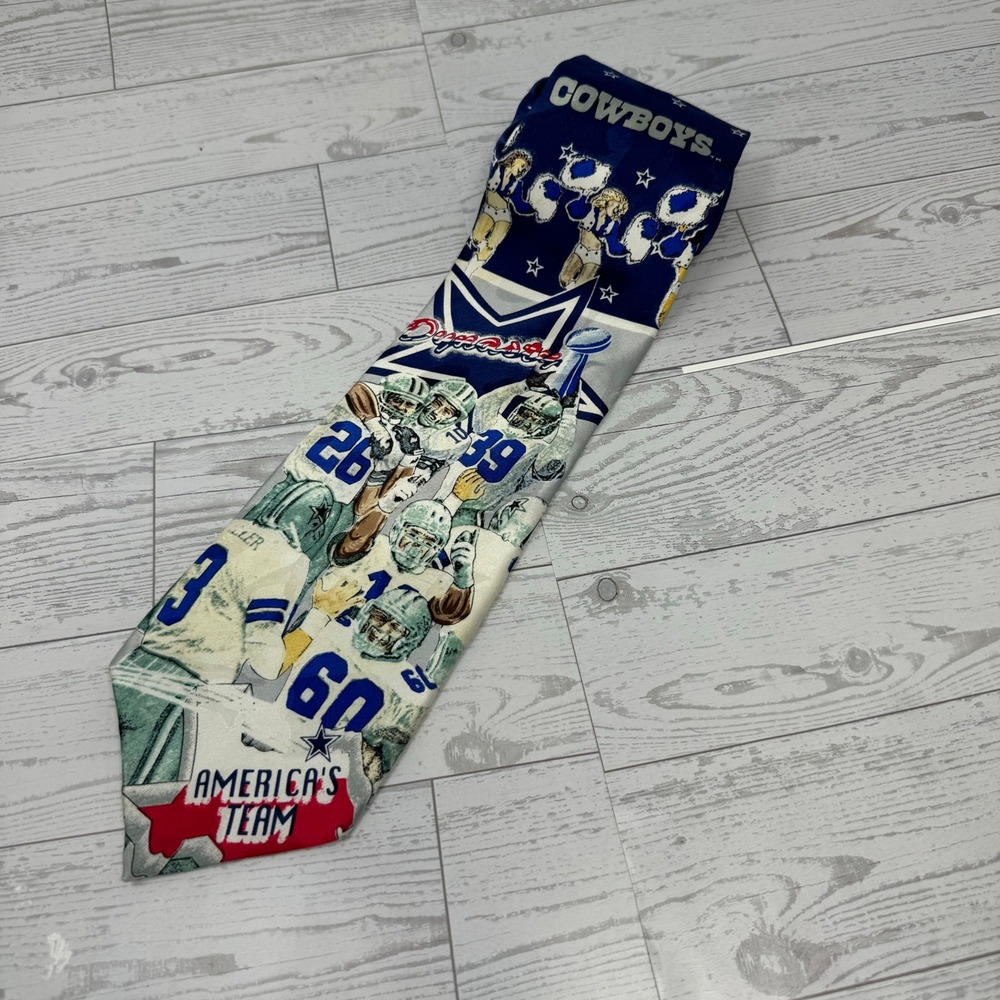 Dallas Cowboys NFL Football Dynasty Super Bowl Champions Mens‎ Neck Tie